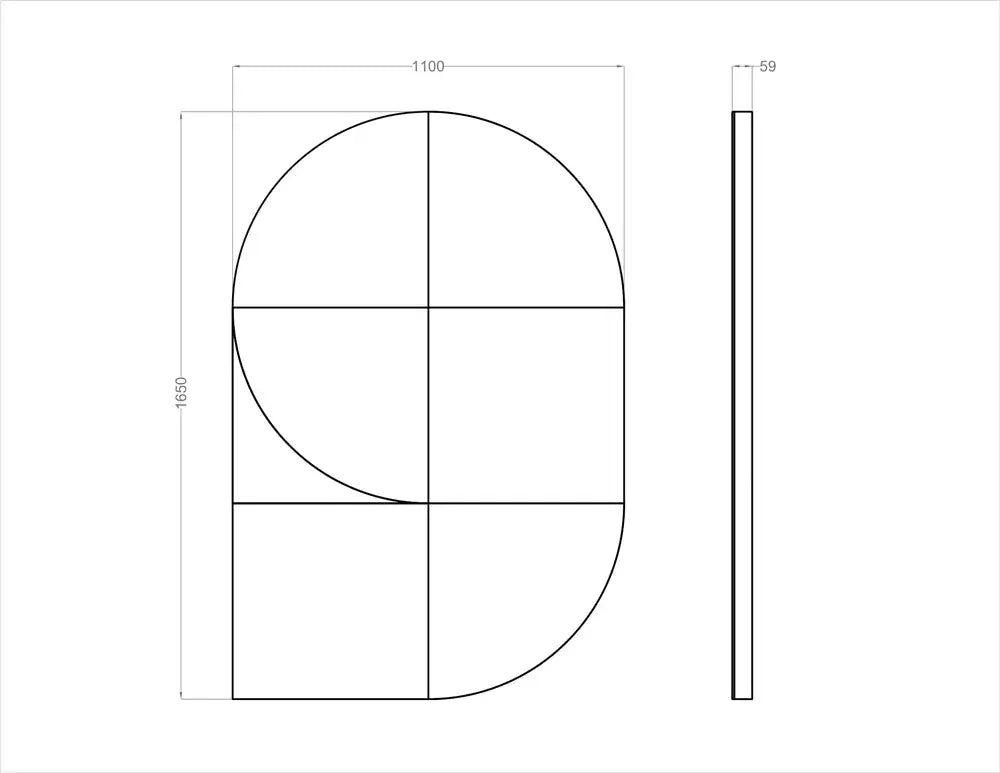 Acoustic Wall Art Panels FAN 1 dimensions Decormania UK